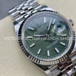 Clean Factory Rolex Datejust 126234-0047 36mm Full 904L Olive Green Palm Motif Dial Jubilee (1) Clean Factory Rolex Datejust 126234-0047 36mm Full 904L Olive Green Palm Motif Dial Jubilee