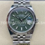 Clean Factory Rolex Datejust 126234-0047 36mm Full 904L Olive Green Palm Motif Dial Jubilee (5) Clean Factory Rolex Datejust 126234-0047 36mm Full 904L Olive Green Palm Motif Dial Super clone
