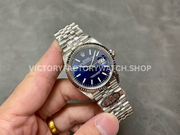 Clean Factory Rolex Datejust 126234-0049 36mm Full 904L Fluted Motif Blue Dial Jubilee (6) Clean Factory Rolex Datejust 126234-0049 36mm Full 904L Fluted Motif Blue Dial Jubilee