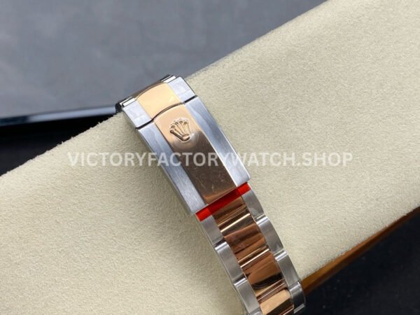 Clean Factory Rolex Datejust 126331-0001 41mm Half Rose Gold Brown Dial