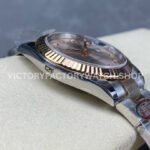 Clean Factory Rolex Datejust 126331-0007 41mm Half Rose Gold Diamond Pink Dial