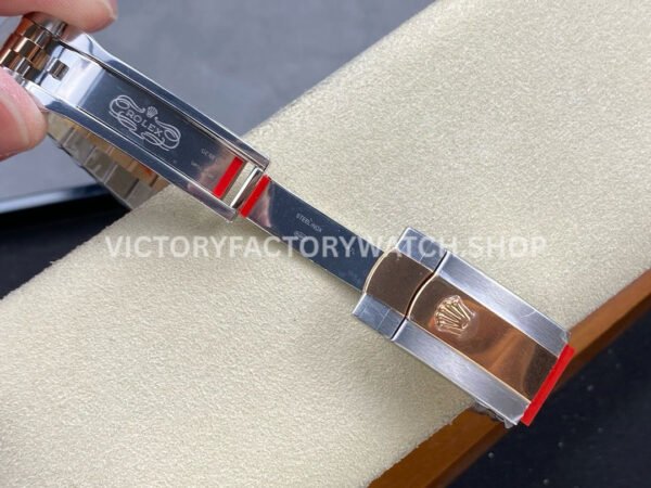 Clean Factory Rolex Datejust 126331-0010 41mm Half Rose Gold Pink Dial Jubilee