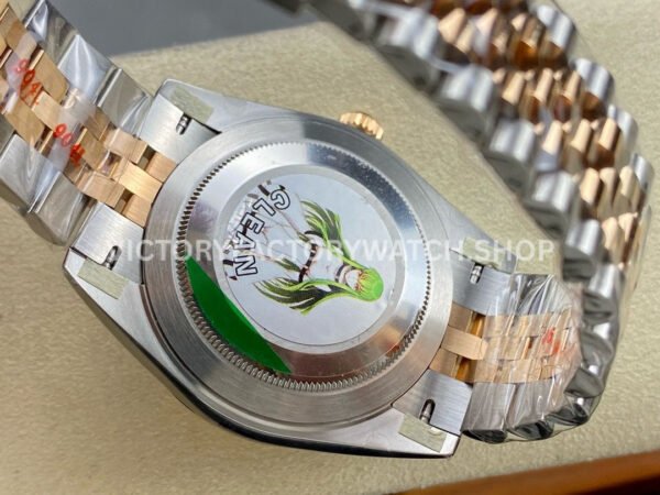 Clean Factory Rolex Datejust 126331-0010 41mm Half Rose Gold Pink Dial Jubilee