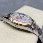 Clean Factory Rolex Datejust 126331 41mm Half Rose Gold Diamond Mother Of Pearl Dial (2) Clean Factory Rolex Datejust 126331 41mm Half Rose Gold Diamond Mother Of Pearl Dial