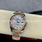 Clean Factory Rolex Datejust 126331 41mm Half Rose Gold Diamond Mother Of Pearl Dial (3) Clean Factory Rolex Datejust 126331 41mm Half Rose Gold Diamond Mother Of Pearl Dial