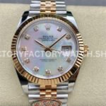 Clean Factory Rolex Datejust 126331 41mm Half Rose Gold Diamond Mother Of Pearl Dial Jubilee (1) Clean Factory Rolex Datejust 126331 41mm Half Rose Gold Diamond Mother Of Pearl Dial Jubilee Super clone