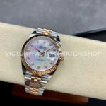 Clean Factory Rolex Datejust 126331 41mm Half Rose Gold Diamond Mother Of Pearl Dial Jubilee (5) Clean Factory Rolex Datejust 126331 41mm Half Rose Gold Diamond Mother Of Pearl Dial Jubilee