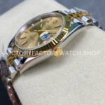 Clean Factory Rolex Datejust 126333-0010 41mm Half Yellow Gold Champagne Dial
