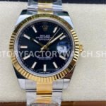 Clean Factory Rolex Datejust 126333-0013 41mm Half Yellow Gold Black Dial (3) Clean Factory Rolex Datejust 126333-0013 41mm Half Yellow Gold Black Dial Super clone