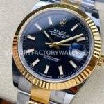 Clean Factory Rolex Datejust 126333-0013 41mm Half Yellow Gold Black Dial (8) Clean Factory Rolex Datejust 126333-0013 41mm Half Yellow Gold Black Dial