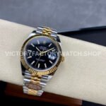 Clean Factory Rolex Datejust 126333-0014 41mm Half Yellow Gold Black Dial Jubilee (6) Clean Factory Rolex Datejust 126333-0014 41mm Half Yellow Gold Black Dial Jubilee