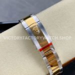 Clean Factory Rolex Datejust 126333-0021 41mm Half Yellow Gold Fluted Motif Champagne Dial