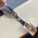 Clean Factory Rolex Datejust 126333-0021 41mm Half Yellow Gold Fluted Motif Champagne Dial