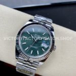 Clean Factory Rolex Datejust 126334-0030 41mm Full 904L Fluted Motif Olive Green Dial Jubilee