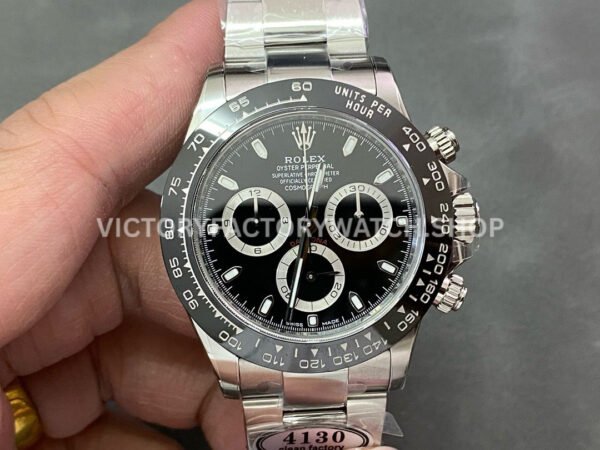 Clean Factory Rolex Daytona 116500LN-0002 40mm Full 904L Black Dial Super Clone
