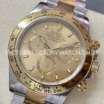 Clean Factory Rolex Daytona 116503-0003 40mm Half Yellow Gold Champagne Dial