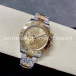 Clean Factory Rolex Daytona 116503-0003 40mm Half Yellow Gold Champagne Dial