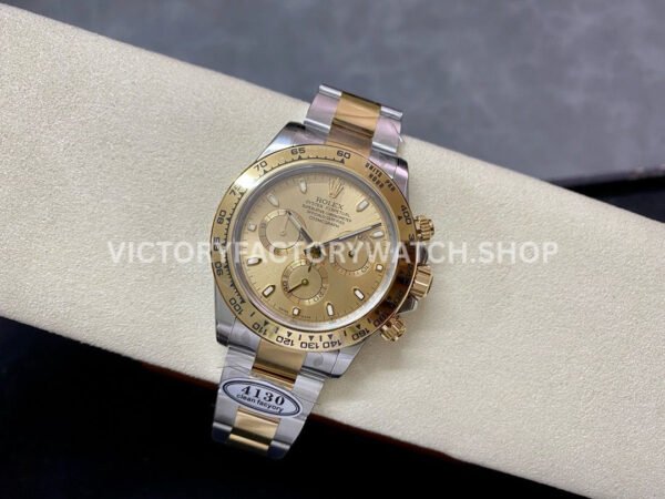 Clean Factory Rolex Daytona 116503-0003 40mm Half Yellow Gold Champagne Dial