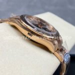 Clean Factory Rolex Daytona 116505-0003 40mm Full Rose Gold Black Eye Pink Dial