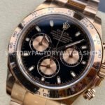 Clean Factory Rolex Daytona 116505-0008 40mm Full Rose Gold Black Dial
