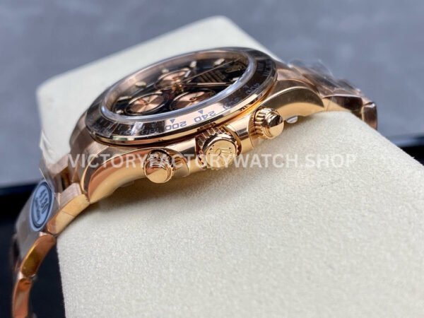 Clean Factory Rolex Daytona 116505-0008 40mm Full Rose Gold Black Dial