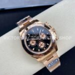 Clean Factory Rolex Daytona 116505-0008 40mm Full Rose Gold Black Dial