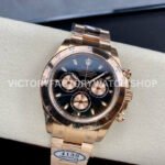 Clean Factory Rolex Daytona 116505-0008 40mm Full Rose Gold Black Dial