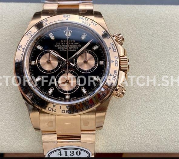 daytona 116505 black dial rose gold replica