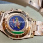 Clean Factory Rolex Daytona 116505-0009 40mm Full Rose Gold Black Eye Gold Dial