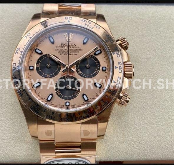 rolex daytona 116505 rose gold black eye replica