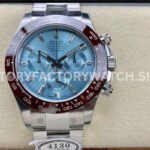 daytona 116506 ice blue baguette diamond dial replica