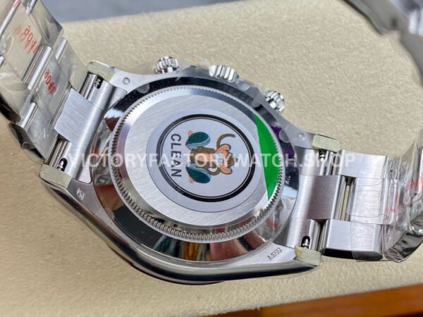 Clean Factory Rolex Daytona 116506-0002 40mm Full Platinum Ice Diamond Baguette Blue Dial