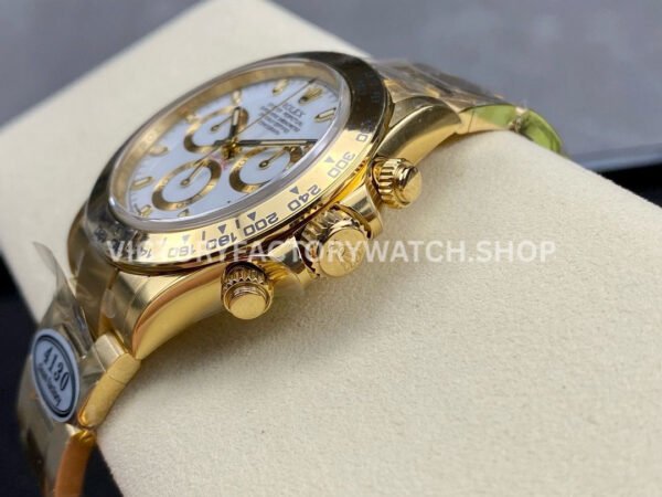 Clean Factory Rolex Daytona 116508-0001 40mm Full Yellow Gold White Dial
