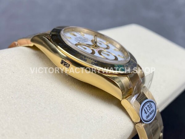 Clean Factory Rolex Daytona 116508-0001 40mm Full Yellow Gold White Dial