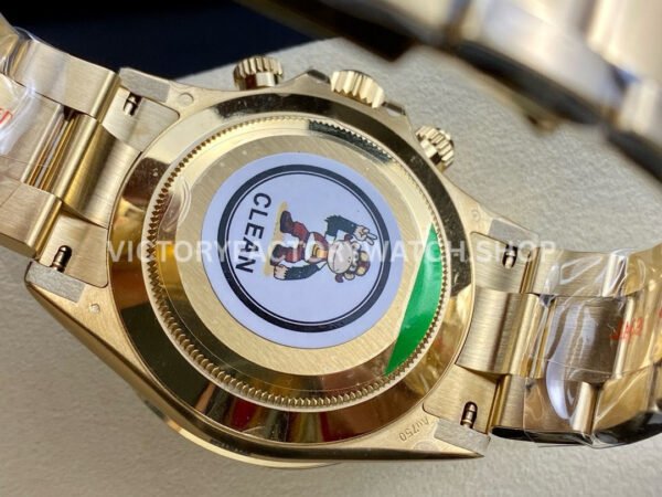 Clean Factory Rolex Daytona 116508-0008 40mm Full Yellow Gold Diamond Black Dial