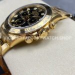 Clean Factory Rolex Daytona 116508-0008 40mm Full Yellow Gold Diamond Black Dial