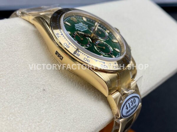 Clean Factory Rolex Daytona 116508-0013 40mm Full Yellow Gold Green Dial (1) Clean Factory Rolex Daytona 116508-0013 40mm Full Yellow Gold Green Dial