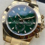 Clean Factory Rolex Daytona 116508-0013 40mm Full Yellow Gold Green Dial (8) Clean Factory Rolex Daytona 116508-0013 40mm Full Yellow Gold Green Dial