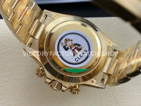 Clean Factory Rolex Daytona 116508-0014 40mm Full Yellow Gold Black Eye Gold Dial (5) Clean Factory Rolex Daytona 116508-0014 40mm Full Yellow Gold Black Eye Gold Dial