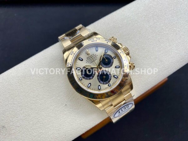 Clean Factory Rolex Daytona 116508-0014 40mm Full Yellow Gold Black Eye Gold Dial (6) Clean Factory Rolex Daytona 116508-0014 40mm Full Yellow Gold Black Eye Gold Dial