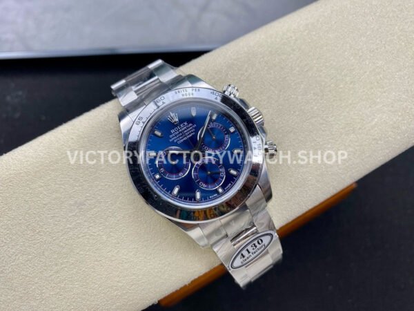 Clean Factory Rolex Daytona 116509-0071 40mm Full White Gold Blue Dial (9) Clean Factory Rolex Daytona 116509-0071 40mm Full White Gold Blue Dial