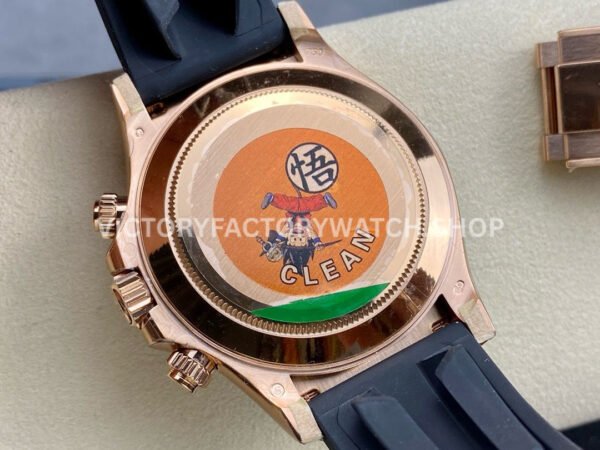 Clean Factory Rolex Daytona 116515LN-0012 40mm Rose Gold Oysterflex Black Dial
