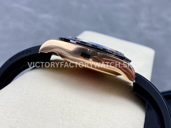 Clean Factory Rolex Daytona 116515LN-0015 40mm Rose Gold Oysterflex Arabic Number Brown Dial