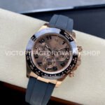 Clean Factory Rolex Daytona 116515LN-0015 40mm Rose Gold Oysterflex Arabic Number Brown Dial