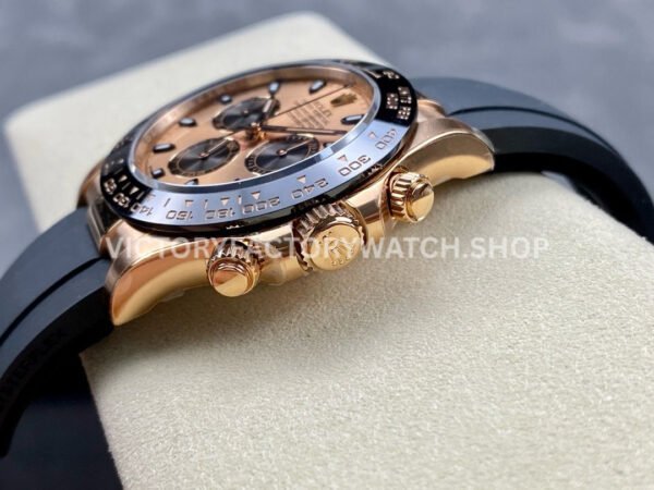 Clean Factory Rolex Daytona 116515LN-0018 40mm Rose Gold Oysterflex Pink Dial