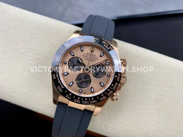 Clean Factory Rolex Daytona 116515LN-0018 40mm Rose Gold Oysterflex Pink Dial
