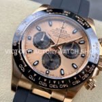 Clean Factory Rolex Daytona 116515LN-0018 40mm Rose Gold Oysterflex Pink Dial