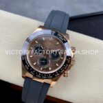 Clean Factory Rolex Daytona 116515LN-0041 40mm Rose Gold Oysterflex Brown Dial