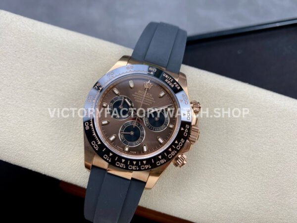 Clean Factory Rolex Daytona 116515LN-0041 40mm Rose Gold Oysterflex Brown Dial