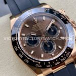 Clean Factory Rolex Daytona 116515LN-0041 40mm Rose Gold Oysterflex Brown Dial